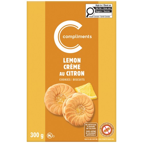 Compliments Cookies  Lemon Crème 300 g