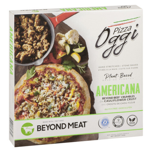 Oggi Food Plant Based Frozen Pizza Beyond Beef 380 g