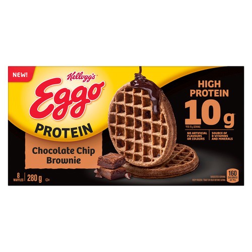 Kellogg's Eggo Frozen Waffles Chocolate Chip Brownie 280 g