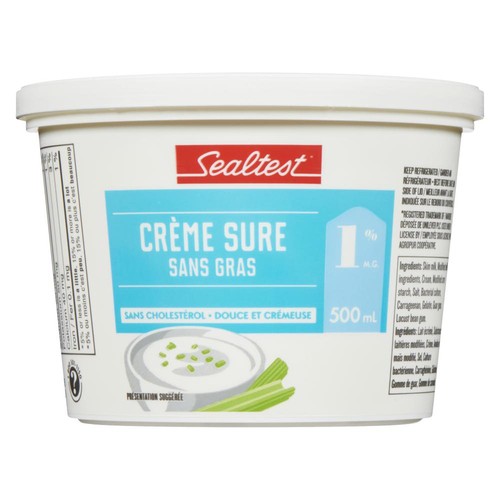 Sealtest Fat-Free 1% Sour Cream 500 ml
