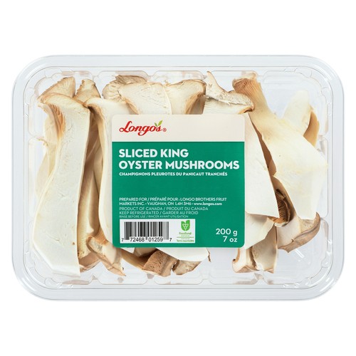 Longo's Mushrooms Sliced King Oyster 200 g