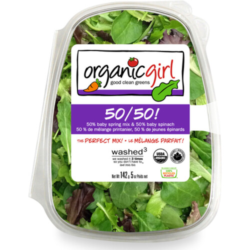 Organic Girl Perfect Mix 50% Baby Spring & 50% Baby Spinach 142 g