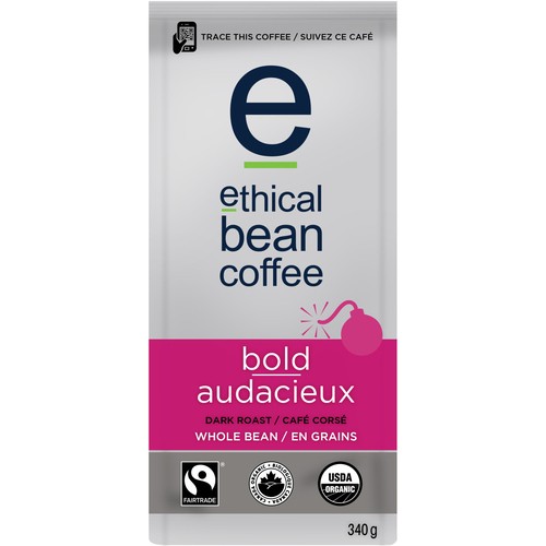 Ethical Bean Whole Bean Coffee Dark Roast Bold 340 g