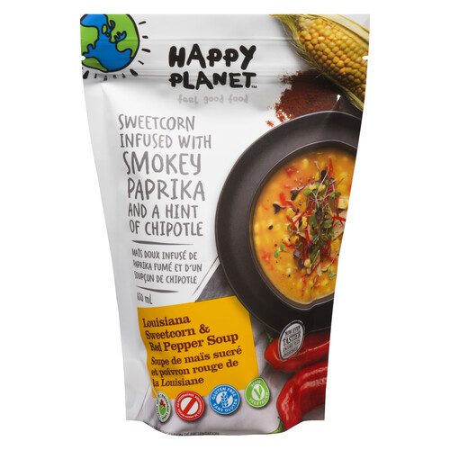 Happy Planet Organic Soup Louisiana Sweet Corn & Red Pepper 650 ml