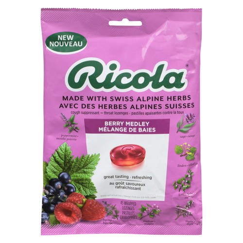 Ricola Cough Drops Berry Medley 45 EA