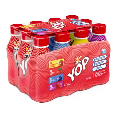 Yoplait YOP Drinkable Yogurt Assorted 12 x 200 ml