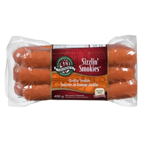 Grimm's Fine Foods Gluten-Free Sizzlin Smokies Chedder 450 g