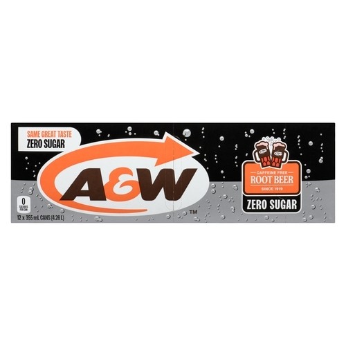 A&W Caffeine-Free Diet Root Beer 12 x 355 ml (cans)