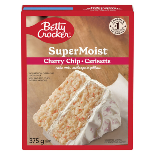 Betty Crocker SuperMoist Cake Mix Cherry Chip 375 g