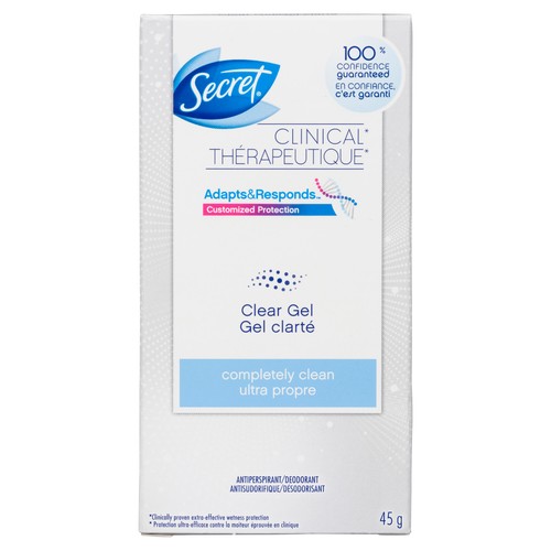 Secret Clear Gel Completely Clean Deodorant 45 g