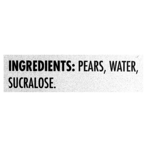 Del Monte Pear Halves In Water No Sugar Added 398 ml