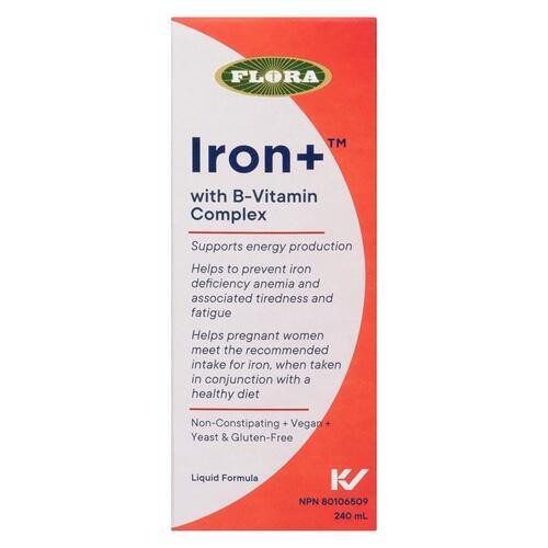 Flora Iron+ With B-Vitamin Complex Liquid Formula 240 ml