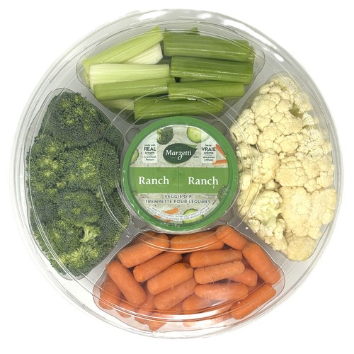 Pre-Cut Vegetable Tray With Dip Large 2.1 kg