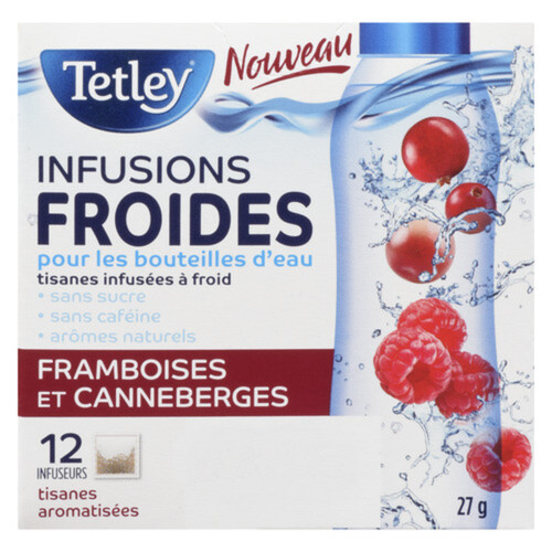 Tetley Cold Infusions Raspberry & Cranberry 12 Infusers