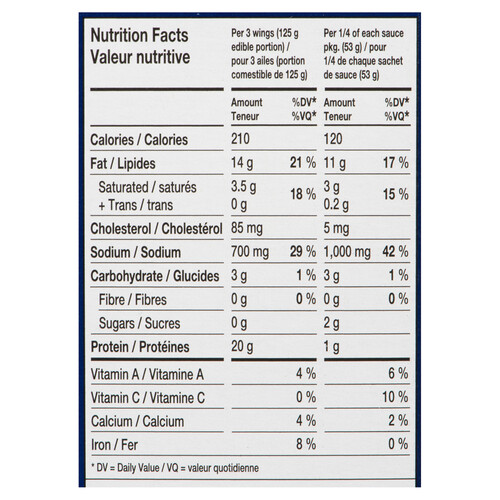 Schneiders Frozen Chicken Wings Extra Buttery Buffalo 750 g