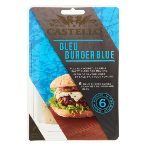 Castello Sliced Cheese Burger Blue 6 Slices 150 g