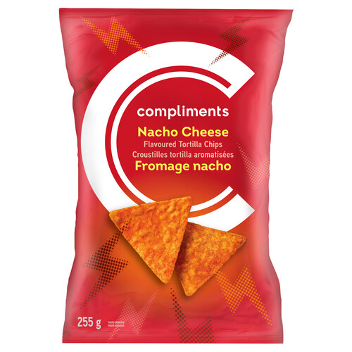 Compliments Tortilla Chips Nacho Cheese 255 g 