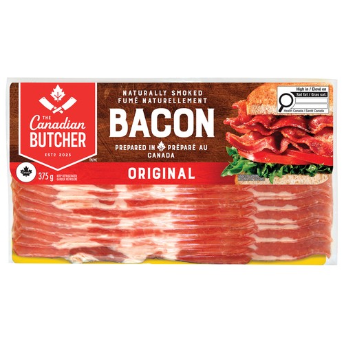 Canadian Butcher Bacon Naturally Smoked Original 375 g