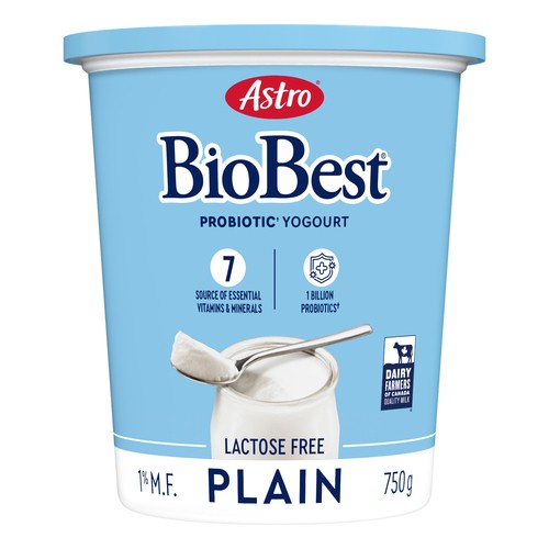 Astro BioBest Lactose-Free 1% Probiotic Yogurt Plain 750 g