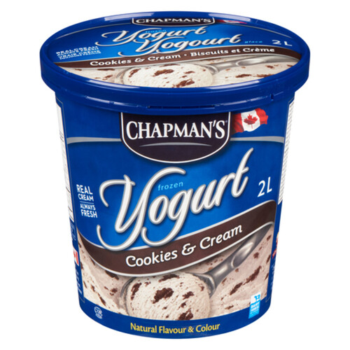 Chapman's Frozen Yogurt Cookies & Cream 2 L