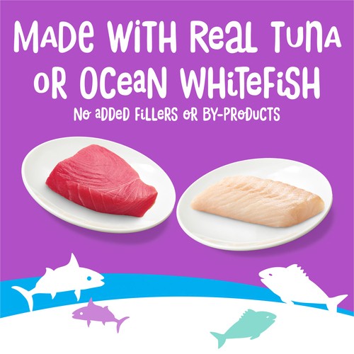 Friskies Lil' Lickables Cat Treats Tuna & Ocean Whitefish Variety Pack 14 x 10 g