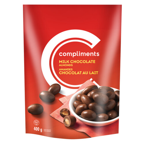 Compliments Milk Chocolate Covered Almonds 400 g