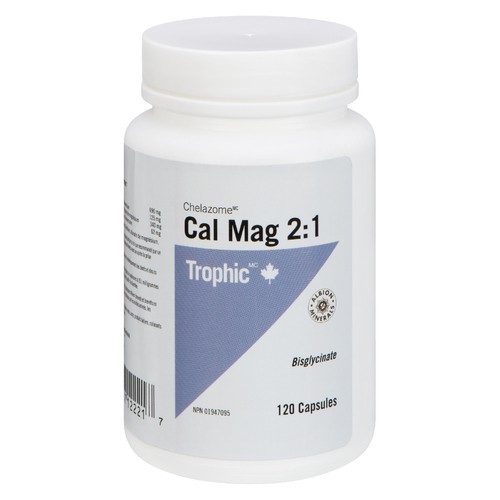 Trophic Chelate 2:1 Calcium Magnesium 120 Capsules