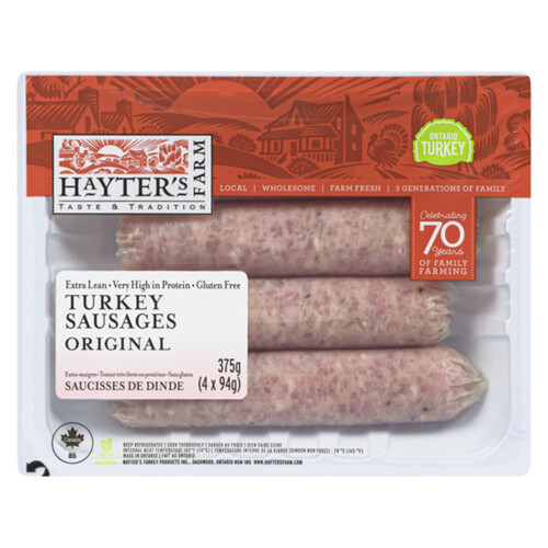 Hayter's Farm Turkey Sausage Original 375 g