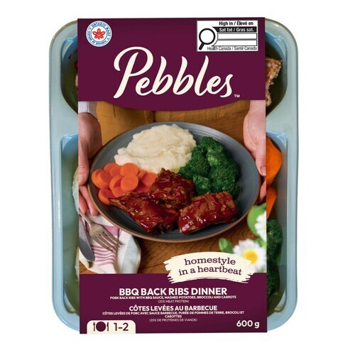 Pebbles Dinner Meals BBQ Back Ribs 600 g