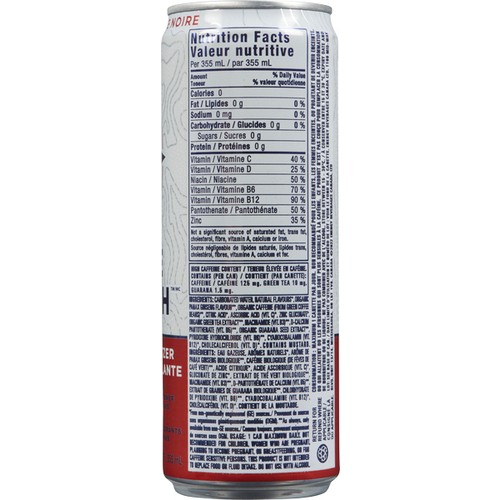 Pure North Energy Drink Black Cherry 355 ml (can)