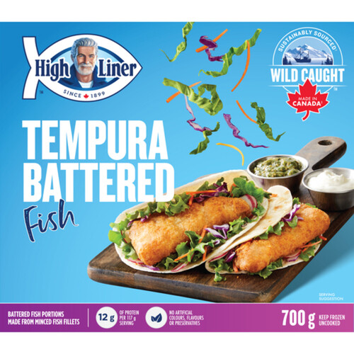 High Liner Frozen Minced Fish Fillets Tempura Battered 700 g