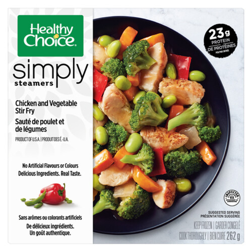 Healthy Choice Frozen Entrée Simply Steamers Chicken & Vegetable Stir Fry 262 g