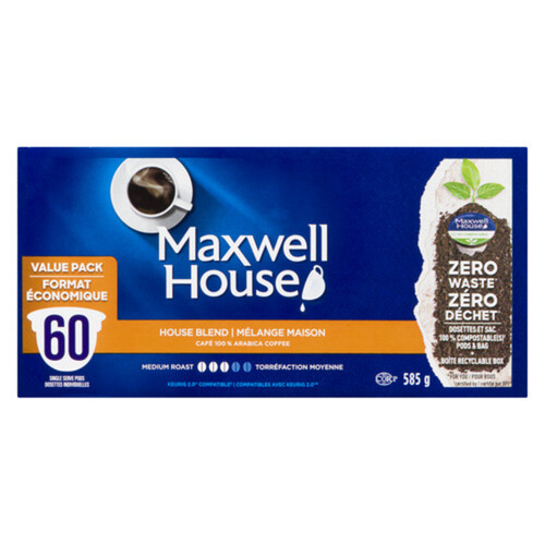 Maxwell House Coffee Pods House Blend 60 K-Cups 585 g