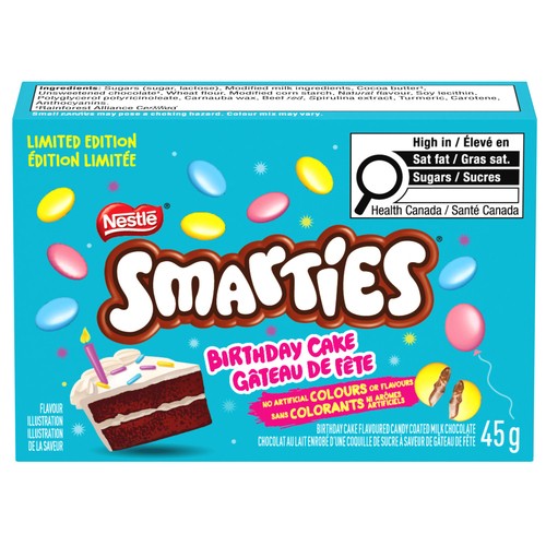 Nestlé Smarties Milk Chocolate Birthday Cake 45 g