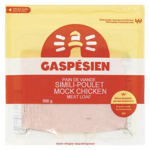 Gaspesien Deli Square Sliced Meat Loaf Mock Chicken 200 g