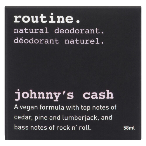 Routine Natural Deodorant Johnny's Cash 58 g