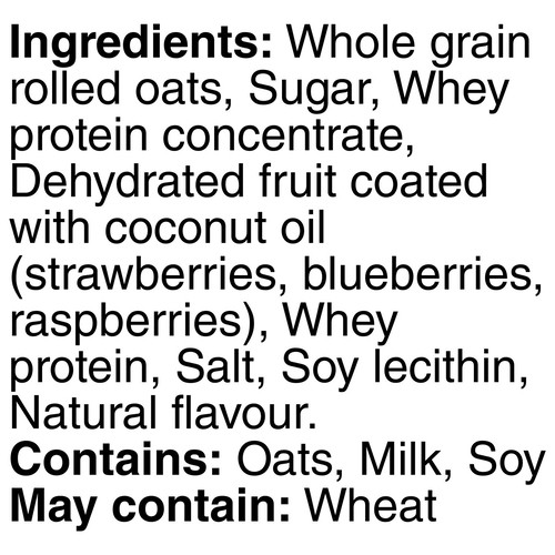 Quaker Instant Oatmeal High Protein Triple Berry 228 g Voilà Online