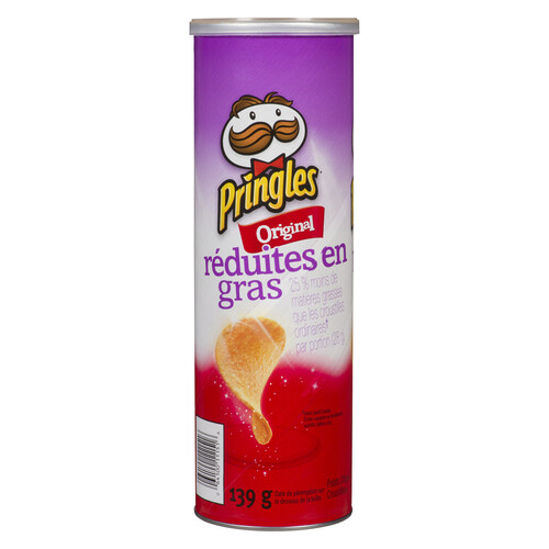 Pringles Original Reduced Fat Potato Chips 139 g