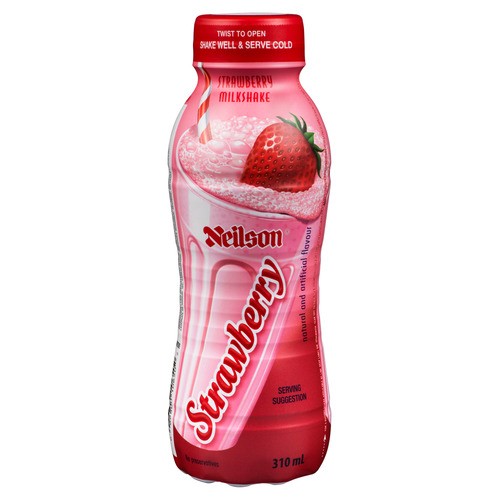 Neilson Milkshake Strawberry 310 ml (bottle)