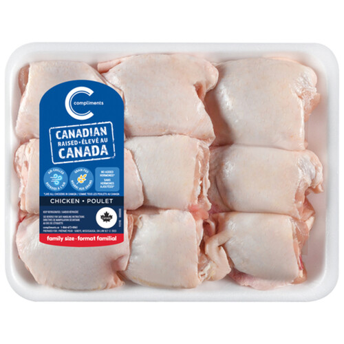 Compliments Chicken Thigh Bone-In Air Chilled Value Pack