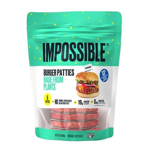 Impossible Foods Plant Based Frozen Burger 680 g