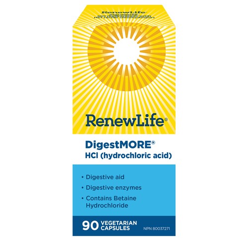 Renew Life Digest More Digestive Aid 90 Capsules