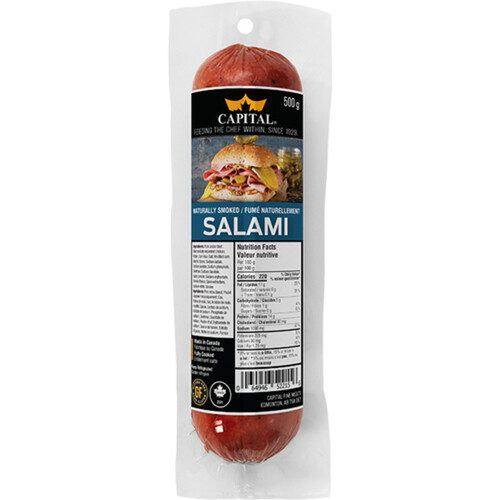 Capital Fine Meats Salami Chubs Naturally Smoked 500 g