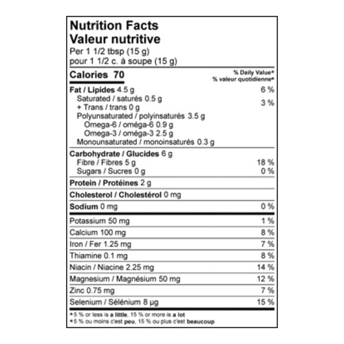 Prana Organic Gluten-Free Ground Chia Black 200 g