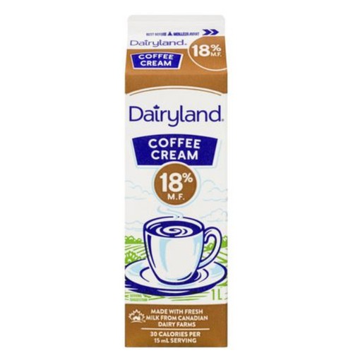 Dairyland 18% Coffee Cream 1 L