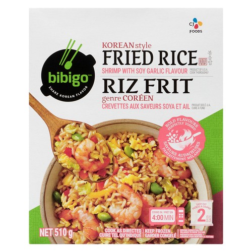 Bibigo Frozen Fried Rice Korean Style Shrimp With Soy Garlic 510 g