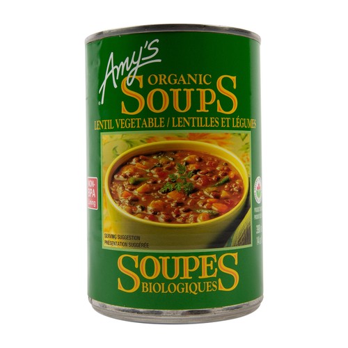 Amy's Kitchen Organic Canned Soup Lentil Vegetable 398 ml