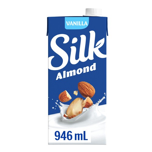 Silk Dairy-Free Almond Milk Alternative Vanilla Flavour Shelf Stable 946 ml