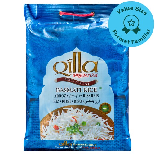 Qilla Premium Basmati Rice Value Size 4.54 kg