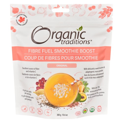 Organic Traditions Fiber Fuel Boost Smoothie Original 300 g